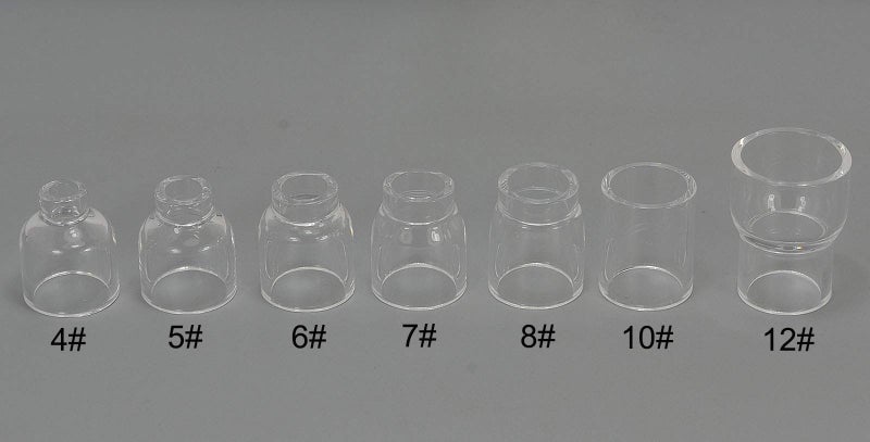 RIVERWELD TIG Gas Lens Collet Bodies 13N 45V Series Quartz Nozzle Clear Glass Cups 10# 5/8" 16.0mm & 12# 13/16" 20.0mm 4# ~ 8# 53N Series for SR WP 9 20 25 TIG Welding Torch 39pcs - Image 2